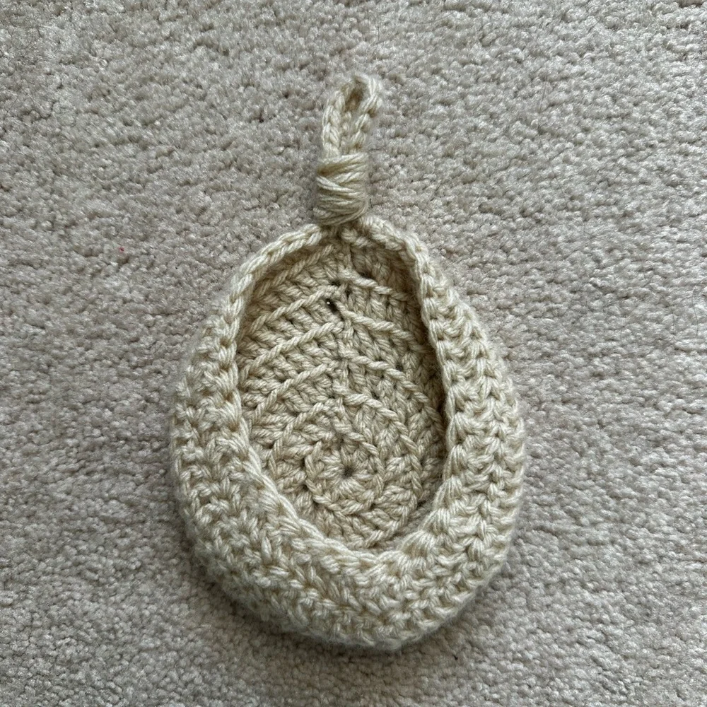 Handmade Crochet Basket Plant Holder